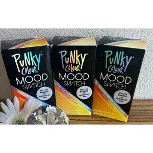 3x Punky Colour Mood Switch Heat Activated Hair Dye Orange to Yellow